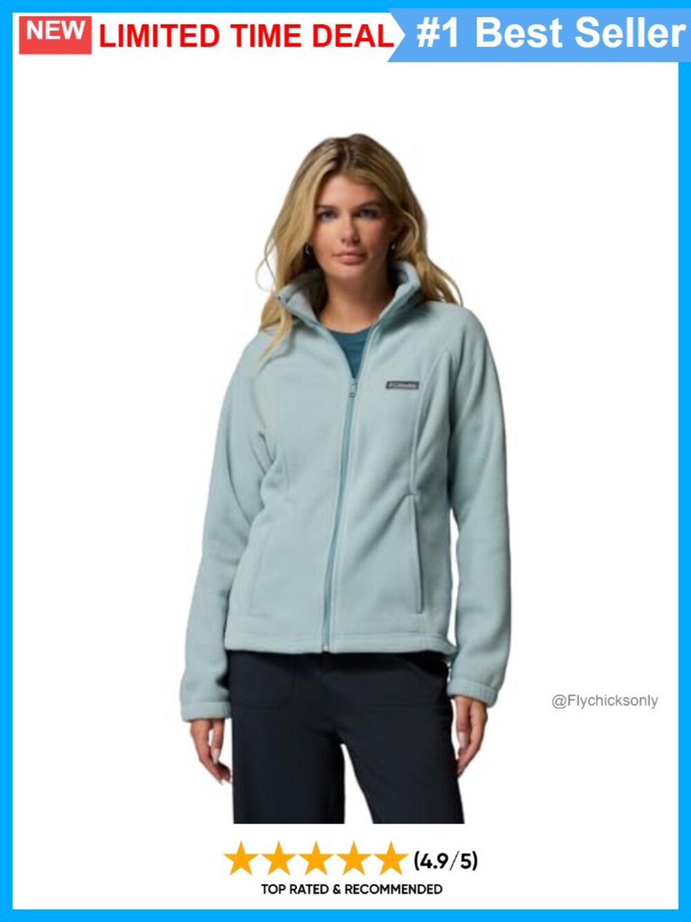 Women's Full Zip Fleece Jacket Polyester MTR Filament Fleece Cold Weather